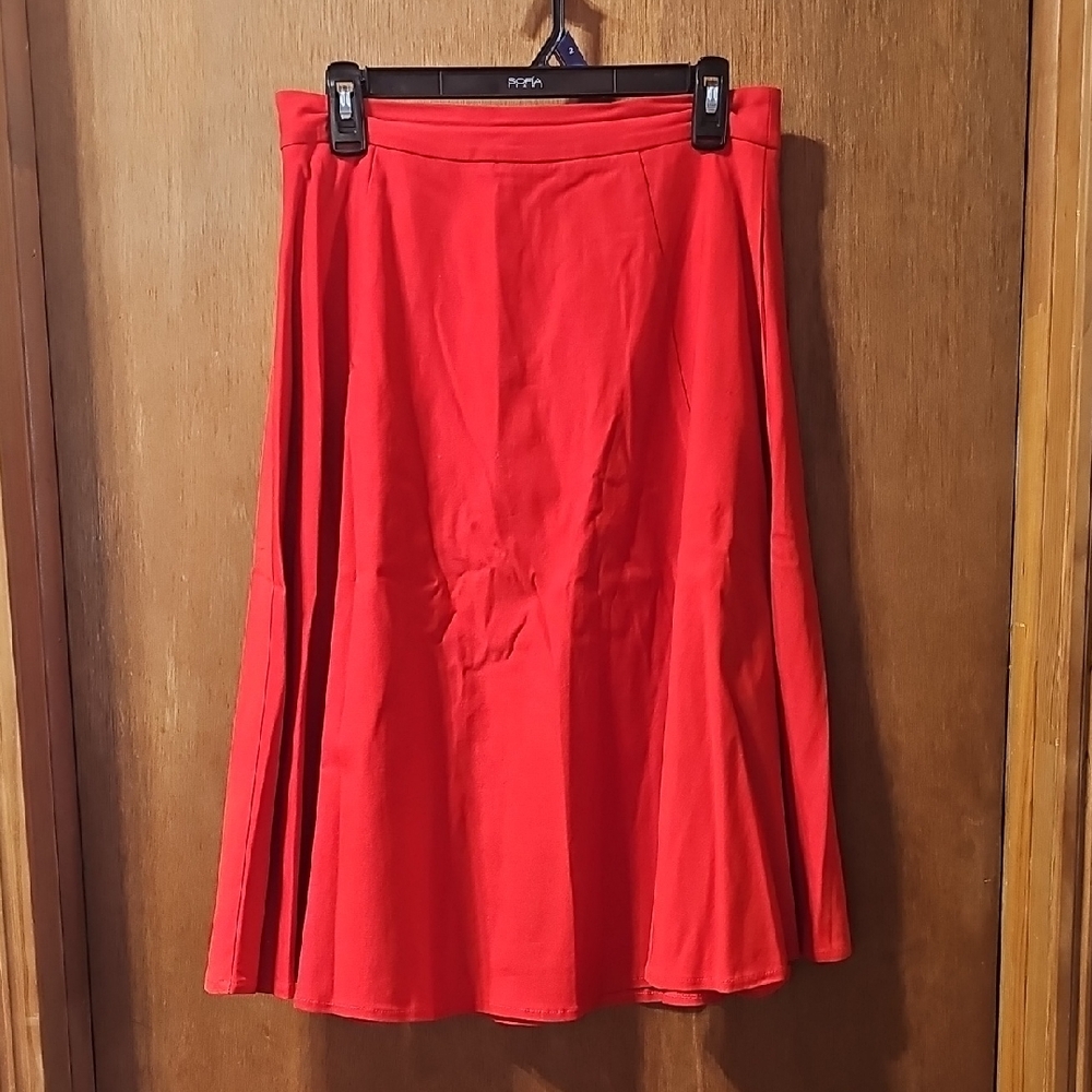 Sourpuss Vibrant Red A-Line Skirt